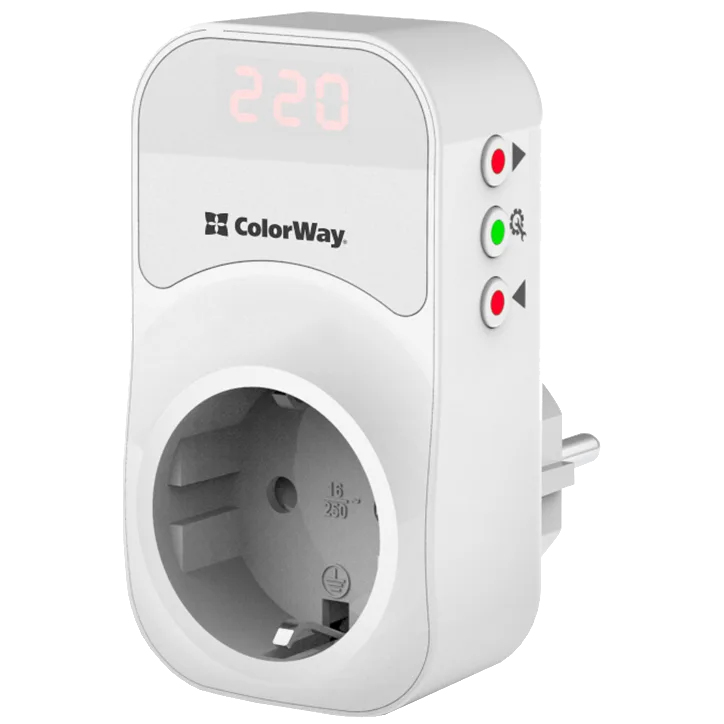 colorway cw-vr16-01d 16a/3680w реле напруги