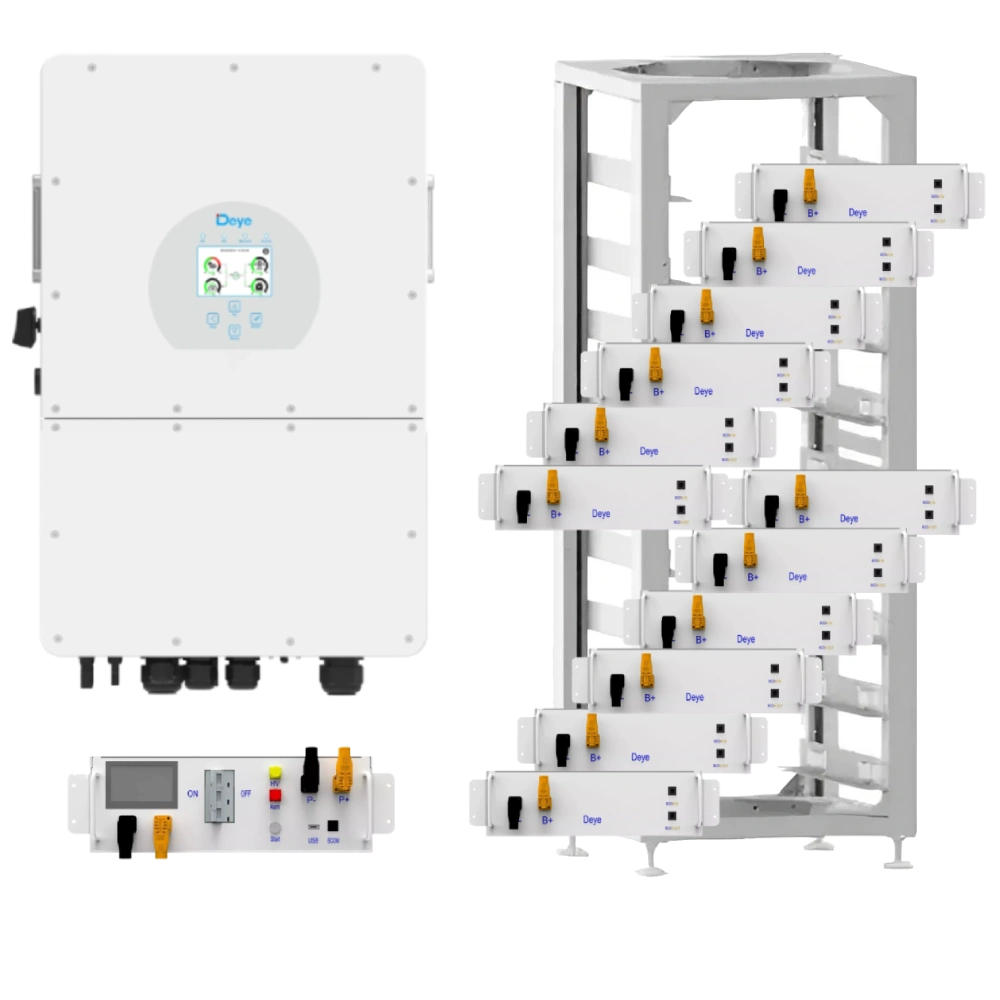 deye sun-15k-sg01hp3-eu-am2 15квт 60квт•год система безперебійного живлення трифазна