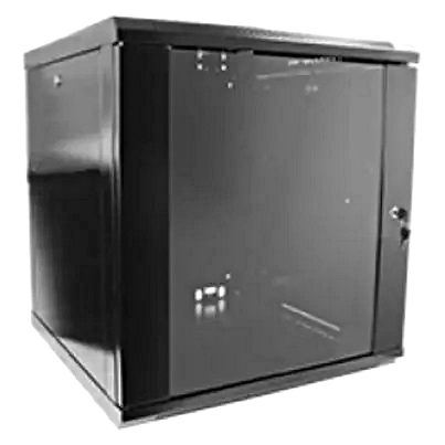 hypernet wmnc66-12u-flat-black 12u 600x600 шафа коммутаційна настінна розбірна