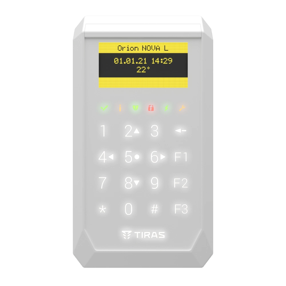tiras k-pad oled+ white сенсорна oled клавіатура тірас