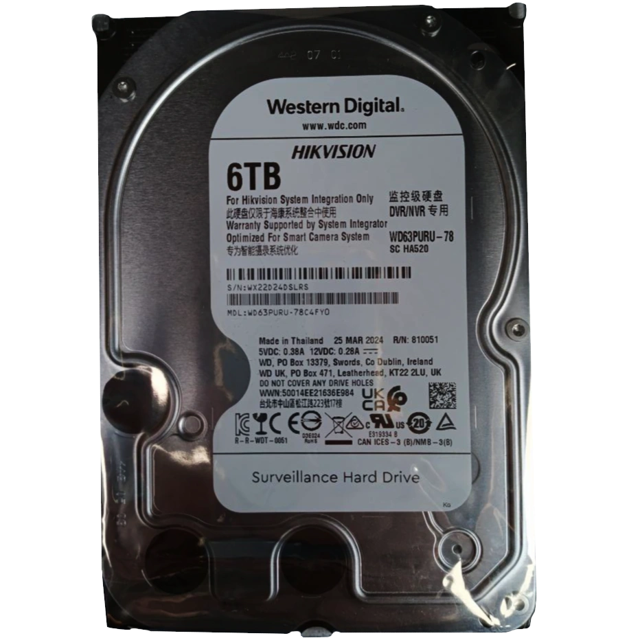 western digital wd63puru-78 6тб жорсткий диск внутрішній