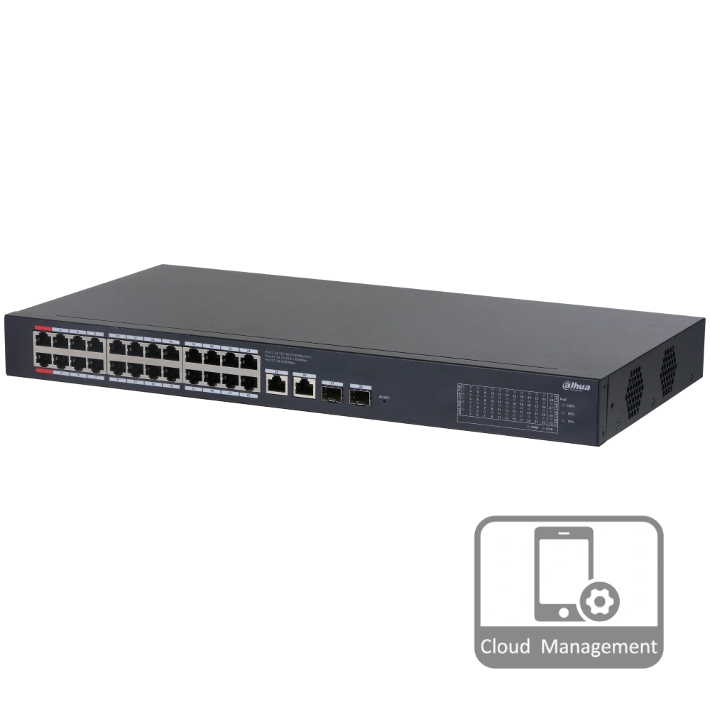 dahua dh-cs4228-24gt-240 poe комутатор 26 портів керований