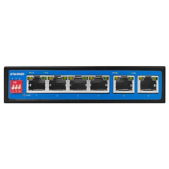 ewind ew-s1906cf-dp poe комутатор 6 портів некерований