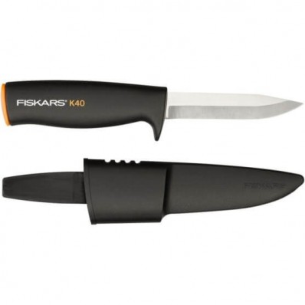 fiskars k40 1001622 ніж загального призначення з чохлом