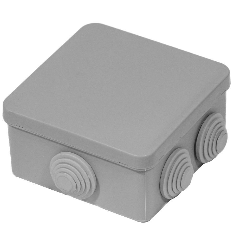 ip54, uea (100х100x50) коробка розподільча квадратна зовнішня