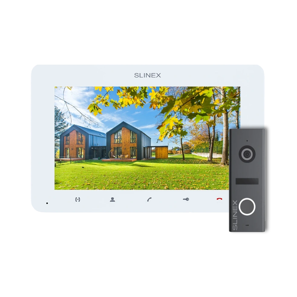 slinex sm-07 white + ml-17hd graphite комплект відеодомофона