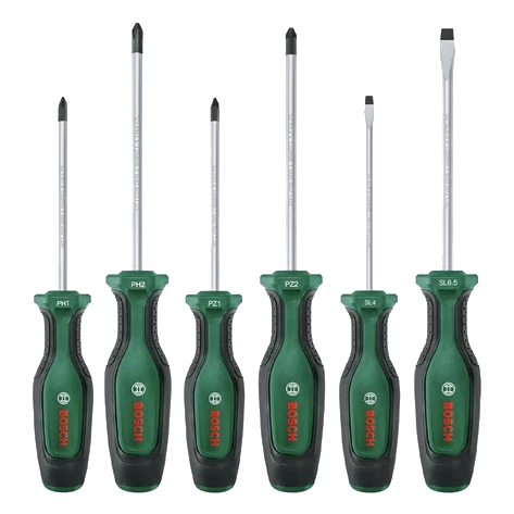 bosch (1600a02bx7) ph/pz/sl 6 шт набір викруток