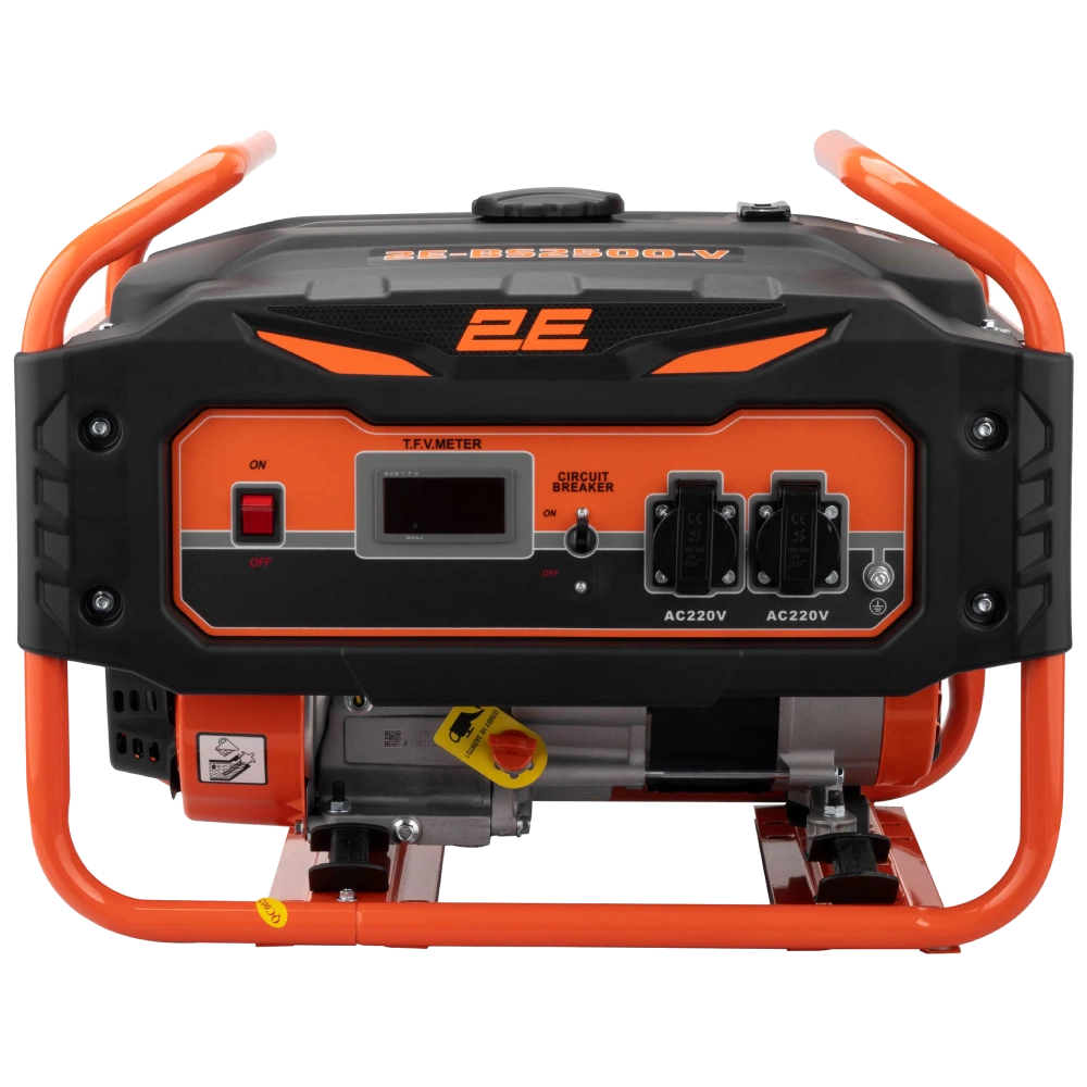 2e 2e-bs2500-v генератор бензиновий 220в (1 фаза) 2/2.2квт ручний старт