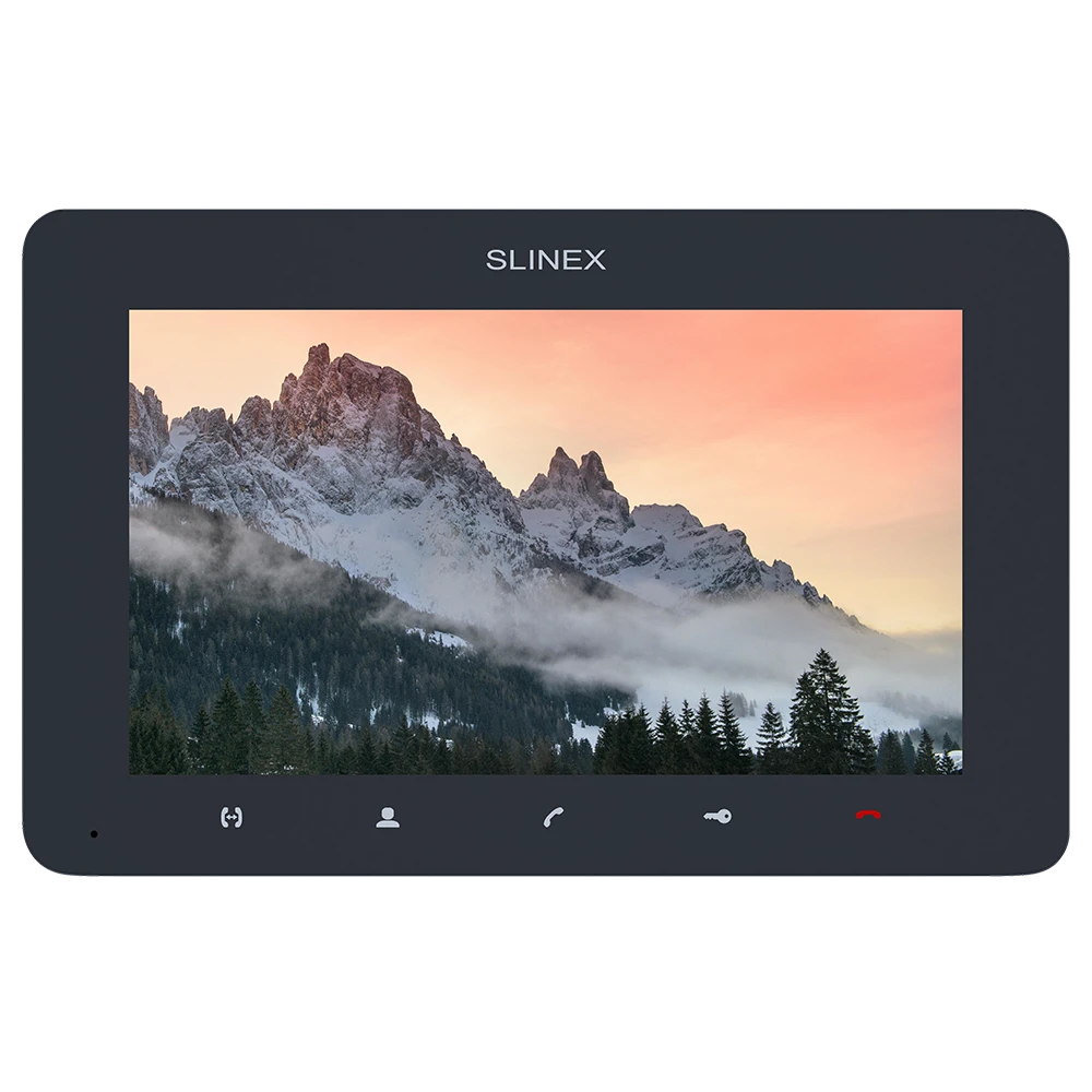 sm-07mhd 7” дюймів (dark grey) відеодомофон slinex
