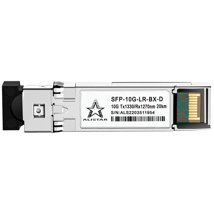 alistar sfp-10g-lr-bx-d sfp+ 10g base-bx 1sm wdm lc 20km tx1330/rx1270nm dom модуль