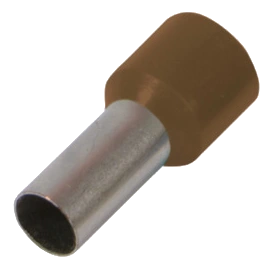 enext e.terminal.stand.e10 - 12.brown 10,0 кв.мм ізольований накінечник втулковий коричневий