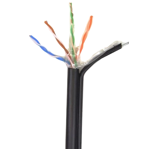 utp 4*2*0.5-cu pe mp кат.5е (utp мідь зовнішній з дротом) бухта 305м кабель atis