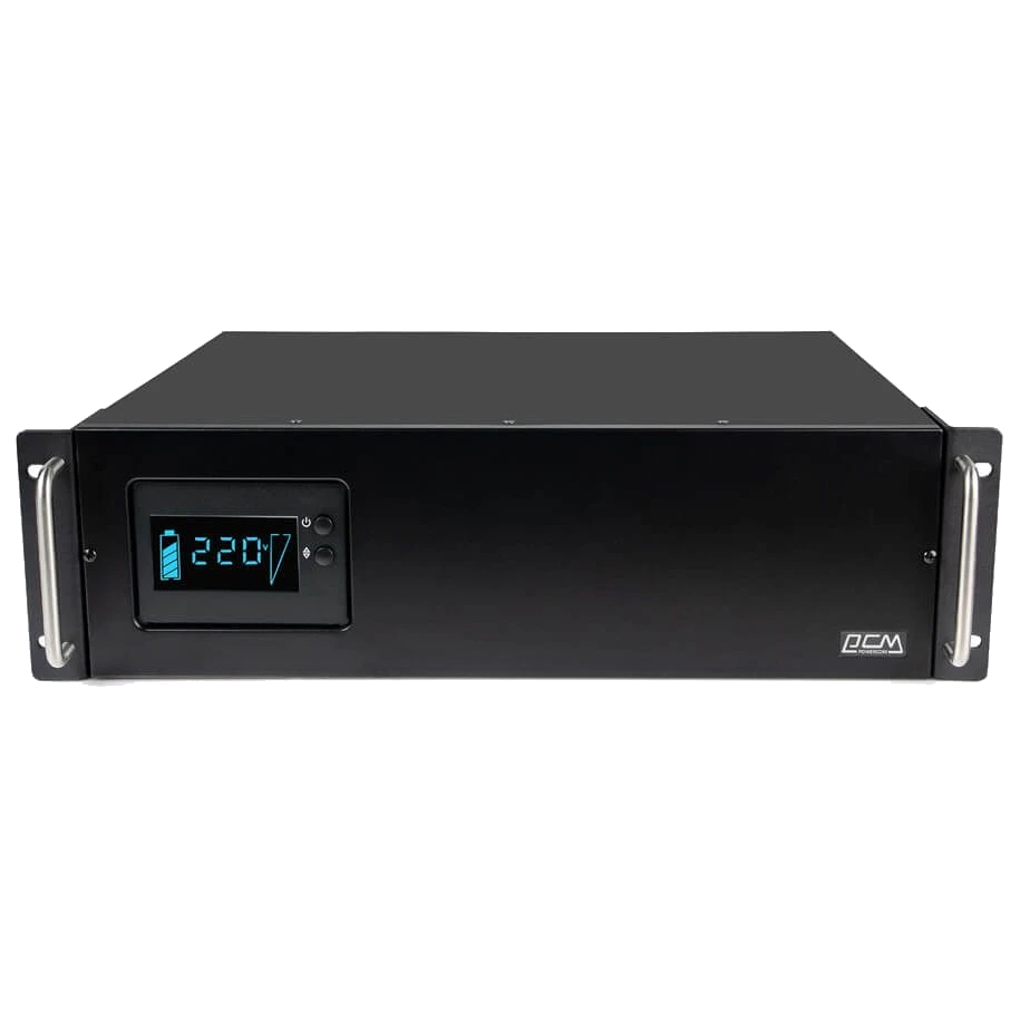 powercom kin-3000ap rm 2400 вт джерело безперебійного живлення