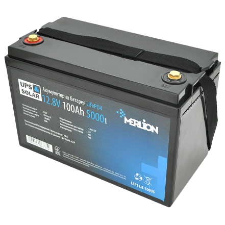 merlion lifepo4 12.8v 100ah акумуляторна батарея
