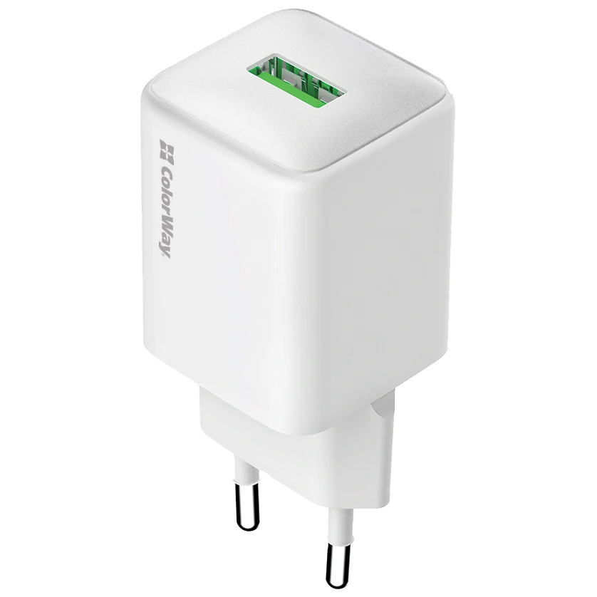 colorway 1usb quick charge 3.0 (18w) v2 зарядний пристрій