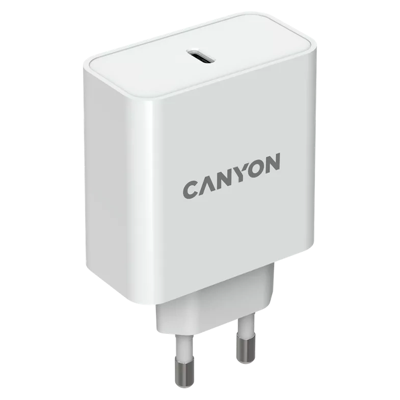 canyon h-65 white (gan 65w) мережевий зарядний пристрiй