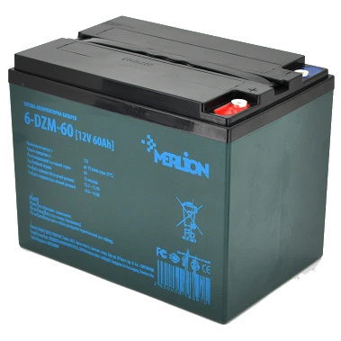 agm merlion 6-dzm-60 12v 60ah акумуляторна батарея тягова