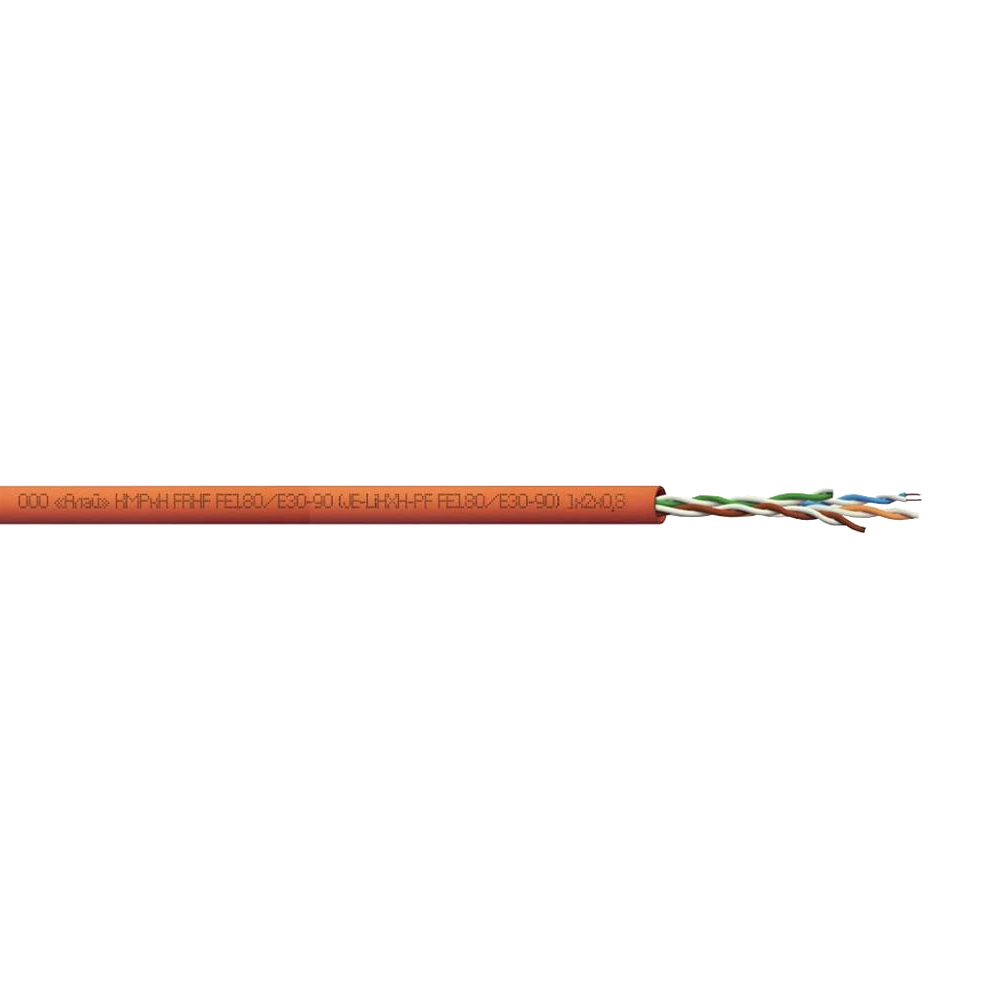 алай коркен frhf fe180/eк30 (j-hx(st)h-pf fe180) 1х2х0,8 мм(бухта 320м.) кабель