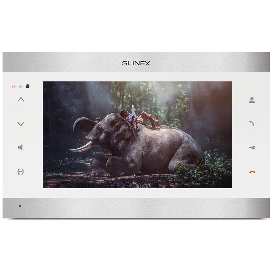 sl-10ipthd (silver+white) відеодомофон 10 