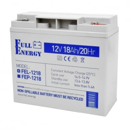 full energy fel-1218 18 а•г 12в свинцево-кислотна акумуляторна батарея