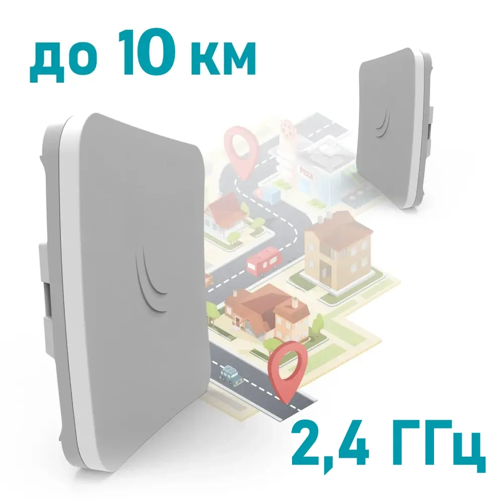 mikrotik sxtsq lite2 (rbsxtsq2nd) 2.4 ггц бездротовий wifi міст