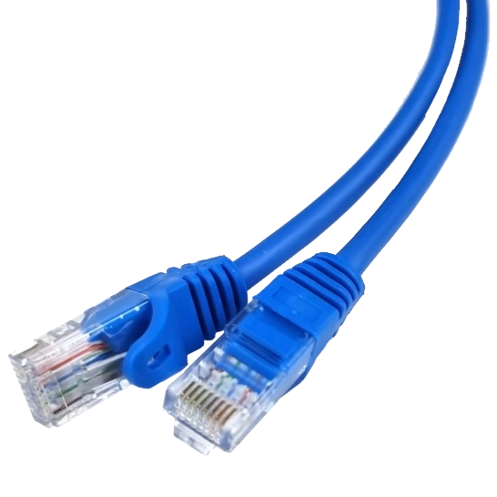 utp cat5e патч-корд синій 0.5м