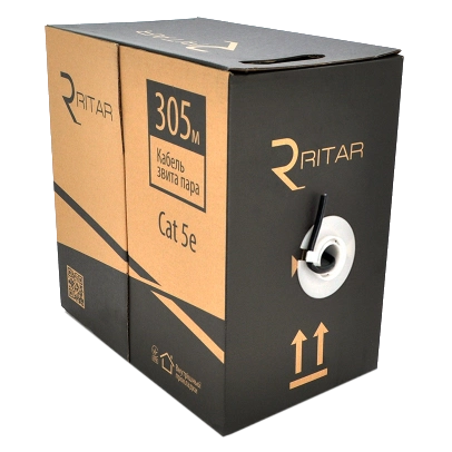 ritar зовнішній кнп utp (4*2*0.51) 4p 24 awg (305м) пвх + пе кабель