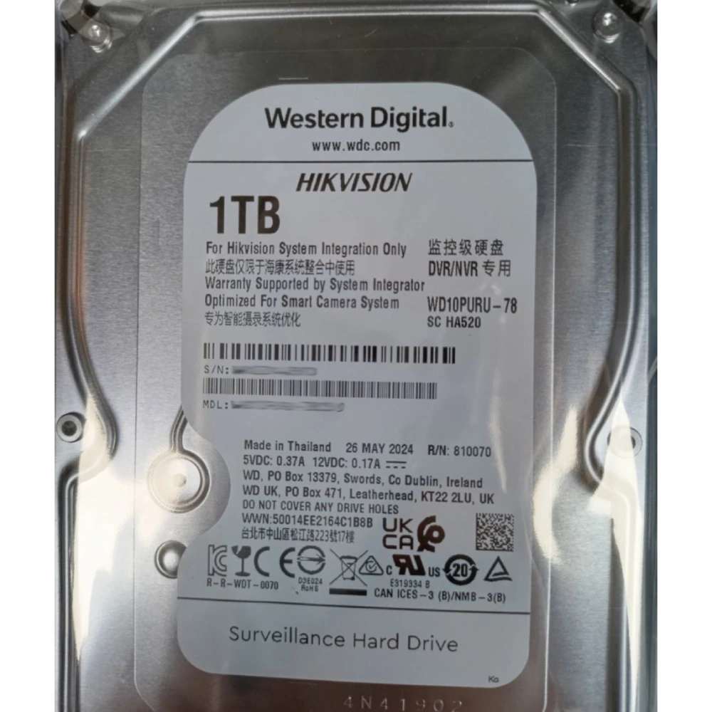 western digital wd10puru-78 1тб жорсткий диск внутрішній