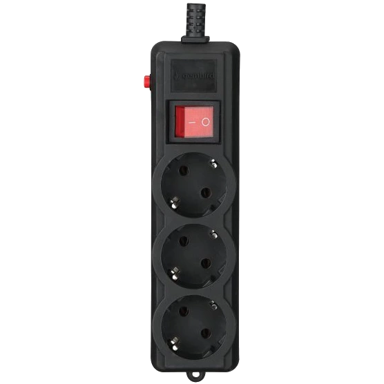 gembird spg3-g-6b-pro мережевий фільтр 1.8 м кабель 3 розеток