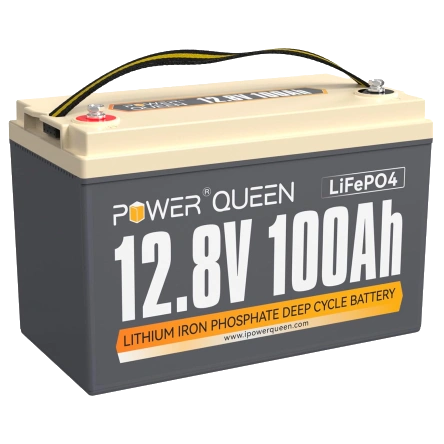 power queen lifepo4 12v 100ah h190 акумуляторна батарея