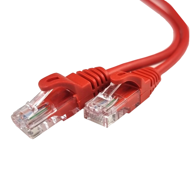 utp cat5e патч-корд червоний 1м