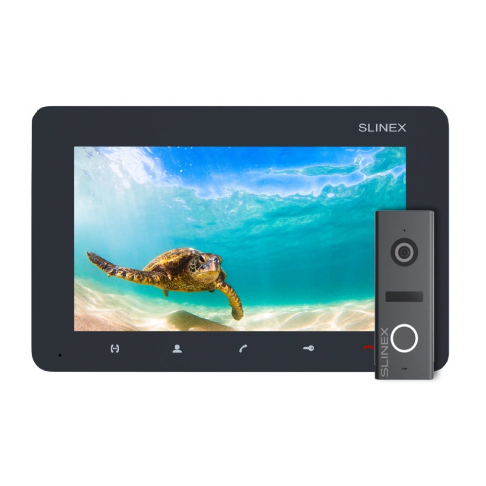 slinex sm-07m graphite + ml-17hd graphite комплект відеодомофона