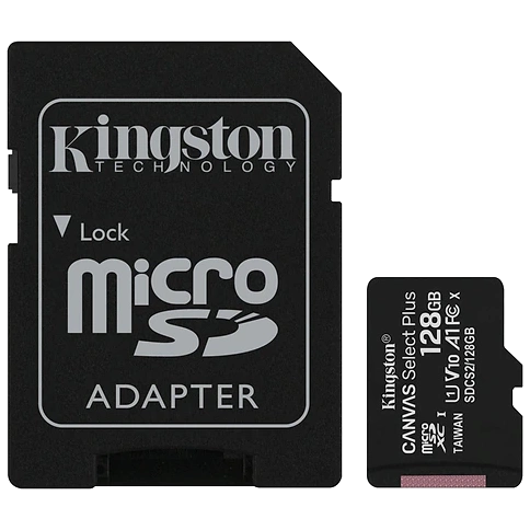 kingston (sdcs2/128gb) 128гб microsdxc u1 v10 a1 карта пам’яті