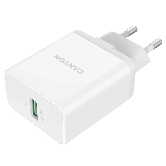 canyon h-24 white (qc 24w) мережевий зарядний пристрiй