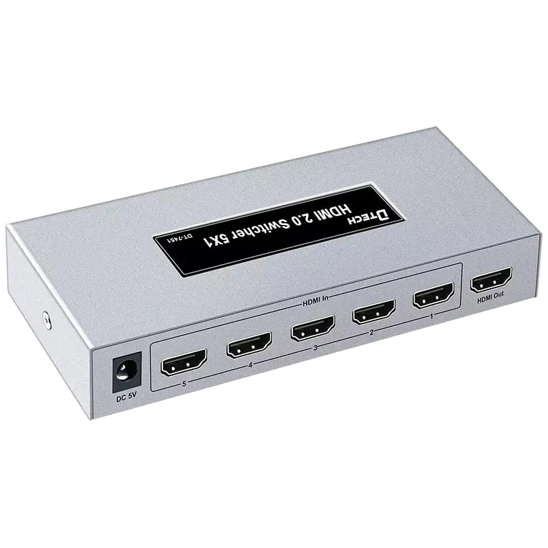 dtech dt-7451 комутатор 4k hdmi 5x1
