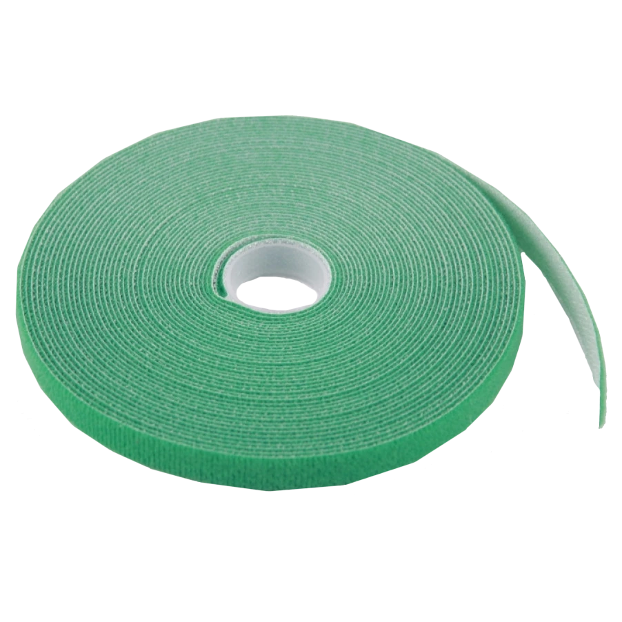 epnew gtm-1210gnz-e5 стяжка-липучка, 12 мм x 10 м, моток, зелена