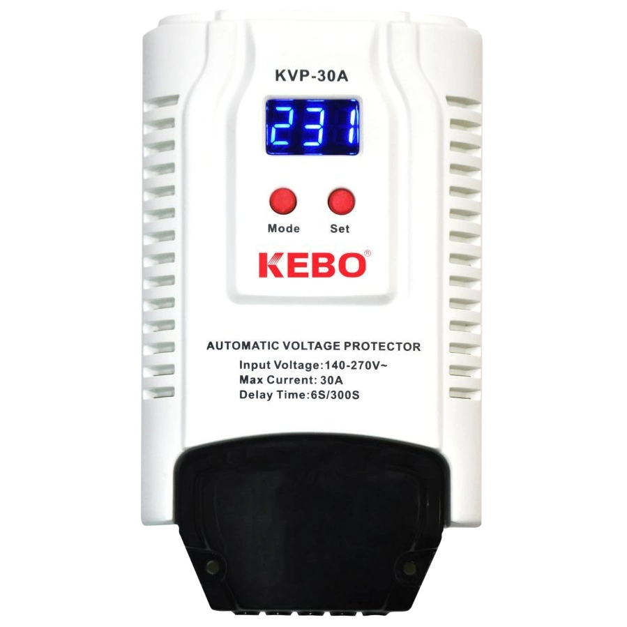 kebo kvp-30a 2-30a 140-260v реле напруги на din-рейку