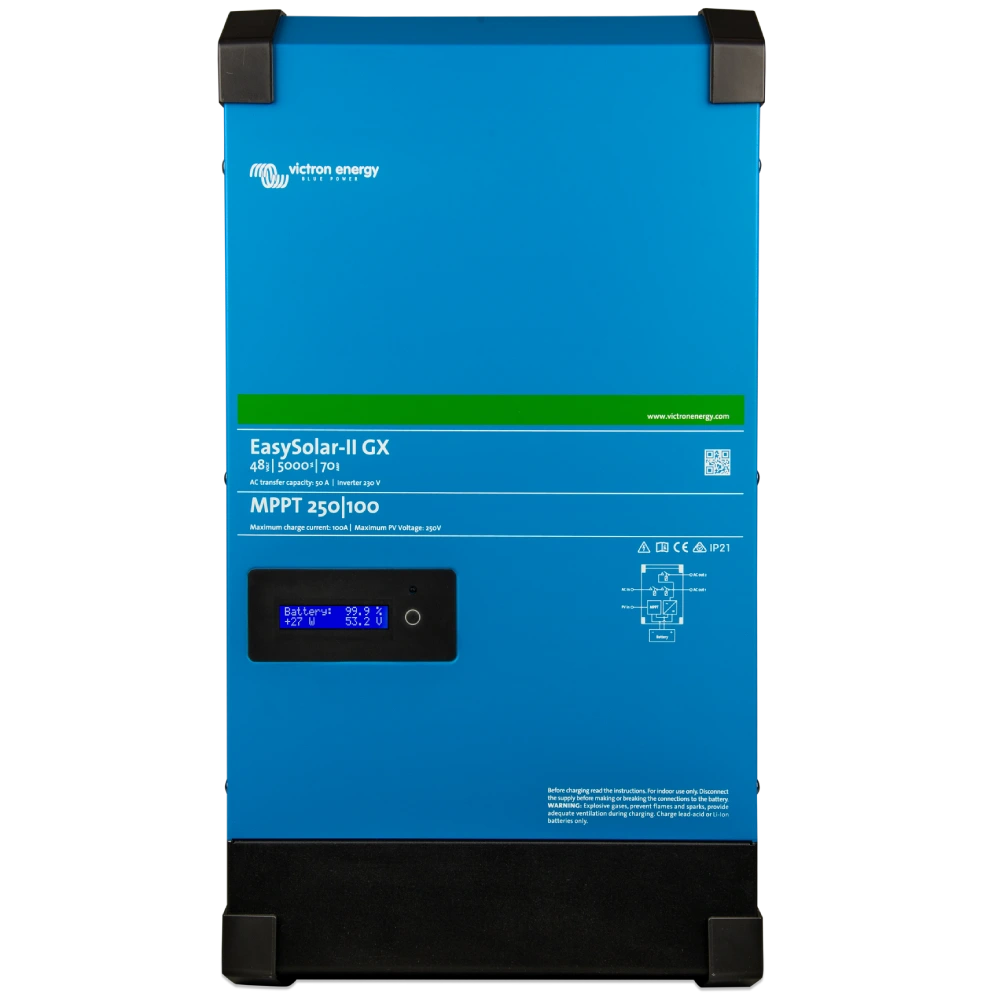 victron energy easysolar-ii 48/5000/70-50 mppt 250/100 gx однофазний чиста синусоїда інвертор