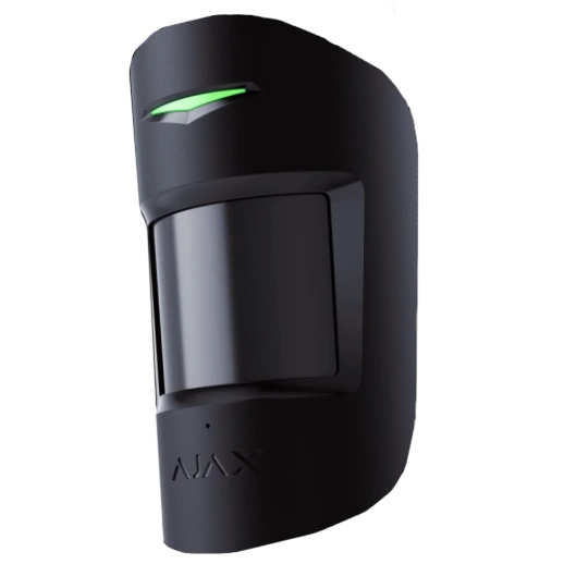 бездротовий сповіщувач руху з мікрохвильовим сенсором ajax superior motionprotect plus black jeweller