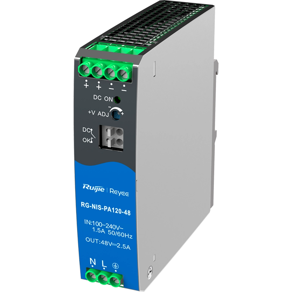 ruijie rg-nis-pa120-48 джерело живлення ac/dc 120 вт на din-рейку