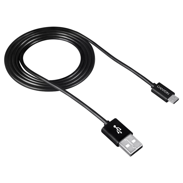 canyon um-1b black (micro usb - usb 2.0) 1м кабель