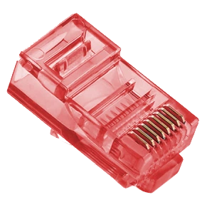merlion rj-45 8p8c utp cat-5 (100 шт/уп.) q100 red конектор
