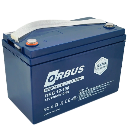 orbus cg12100 100а•г 12в гелева свинцево-кислотна акумуляторна батарея