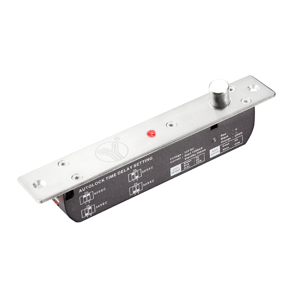 yli electronic yb-700b(led) врізний для системи контролю доступу замок ригельний