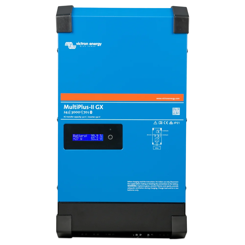 victronenergy multiplus-ii 24/3000/70-32 gx 230v однофазний чиста синусоїда інвертор
