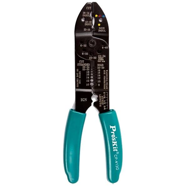pro'skit cp-413g інструмент для зачистки і ожиму кабелю