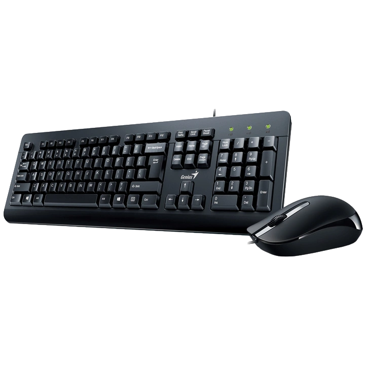 genius km-160 black ukr (31330001419) комплект (клавіатура + миша)