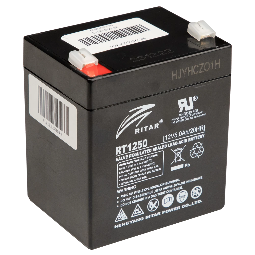 ritar rt1250(12v5ah) акумуляторна батарея