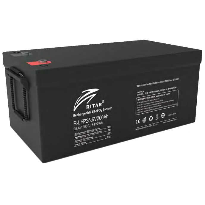 ritar r-lfp25.6v200ah g1 з bluetooth літієва акумуляторна батарея