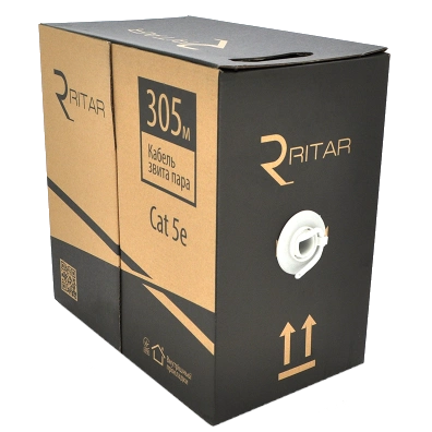 ritar utp (4x2x0.51) 4p 24 awg 305м кабель